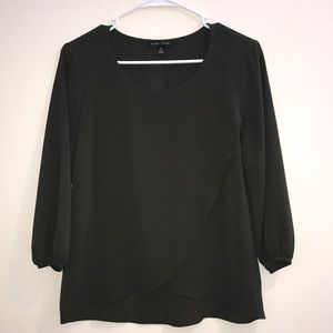 Moa Moa Olive Green Blouse Size Small